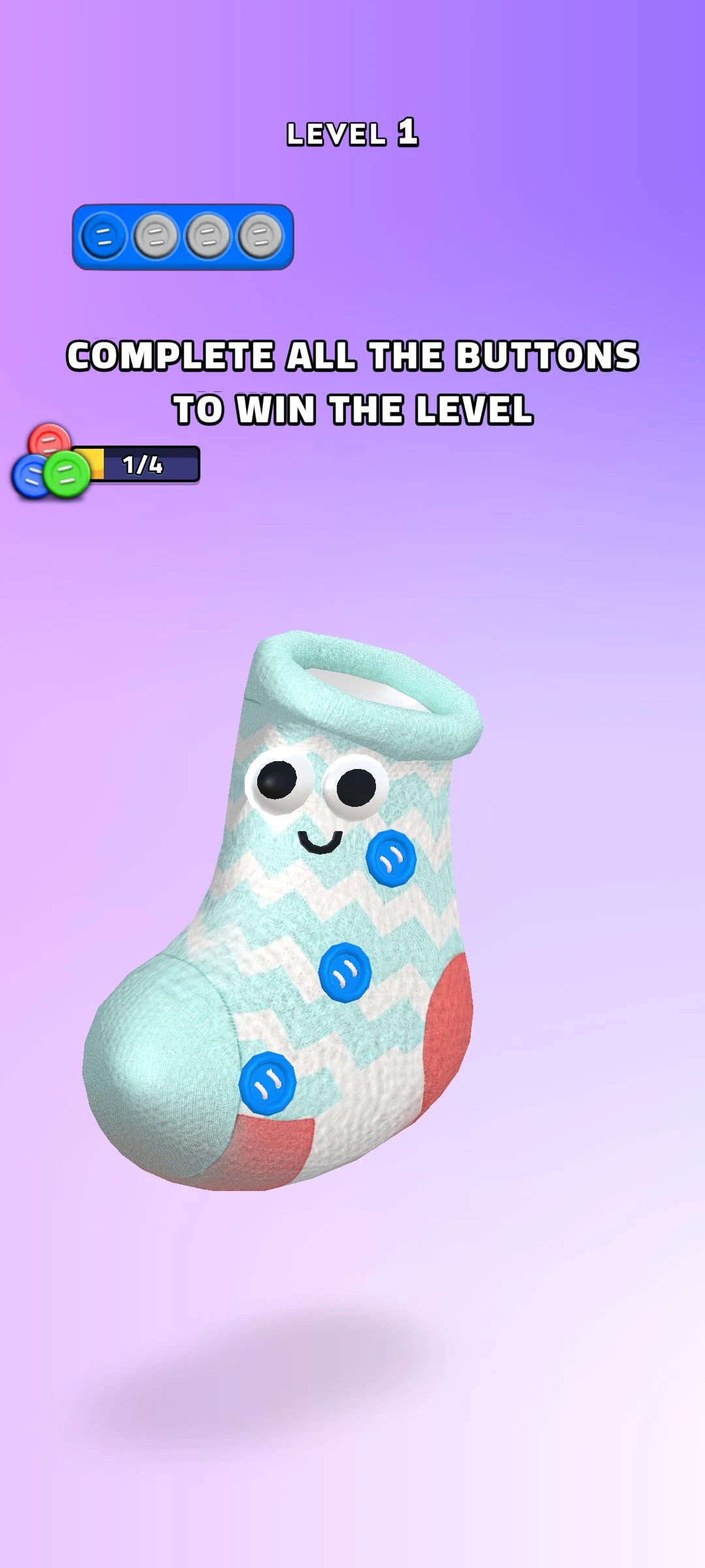 Sock Pop: Button sort 3D screenshot