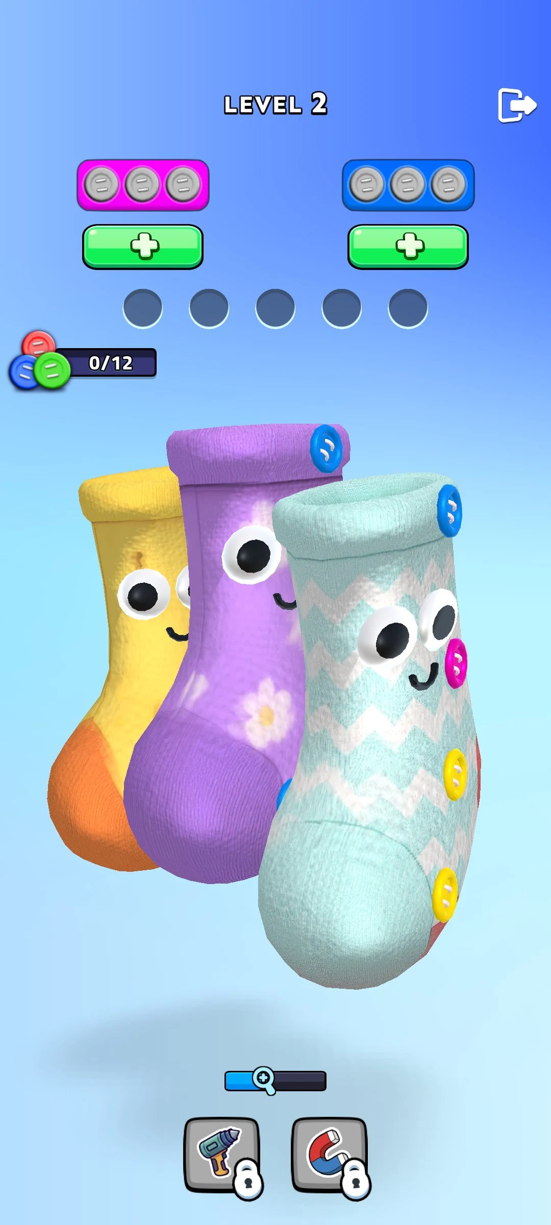Sock Pop: Button sort 3D screenshot