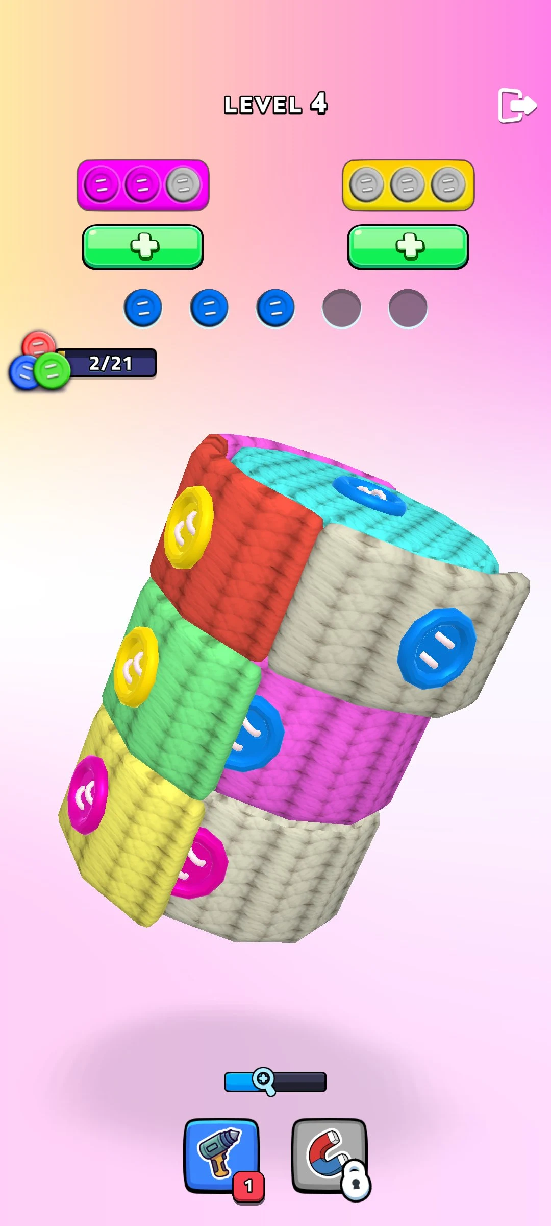 Sock Pop: Button sort 3D screenshot