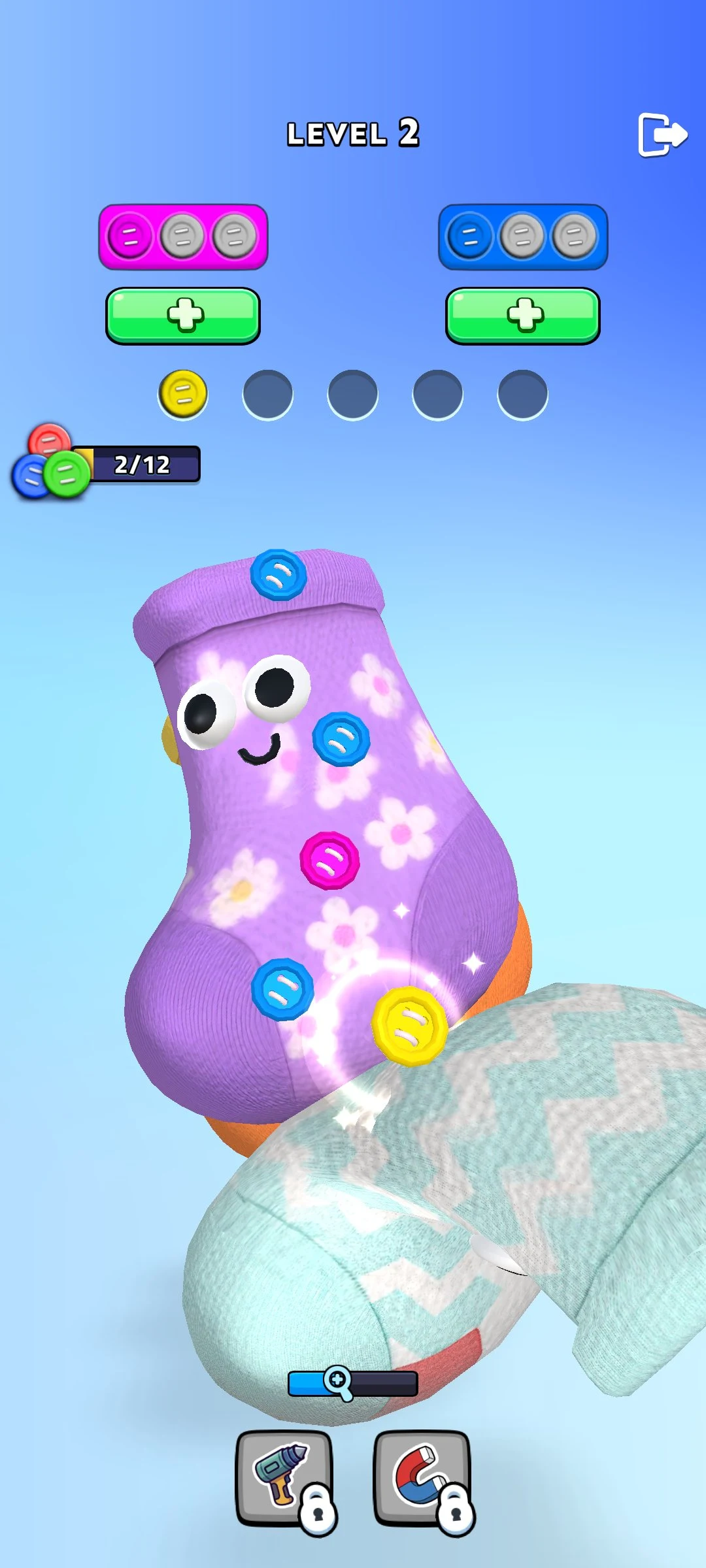 Sock Pop: Button sort 3D screenshot